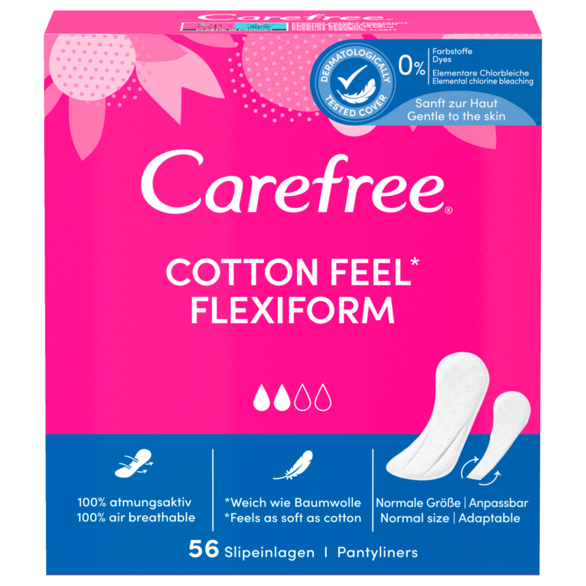 Carefree Cotton Flexiform 56 Stück